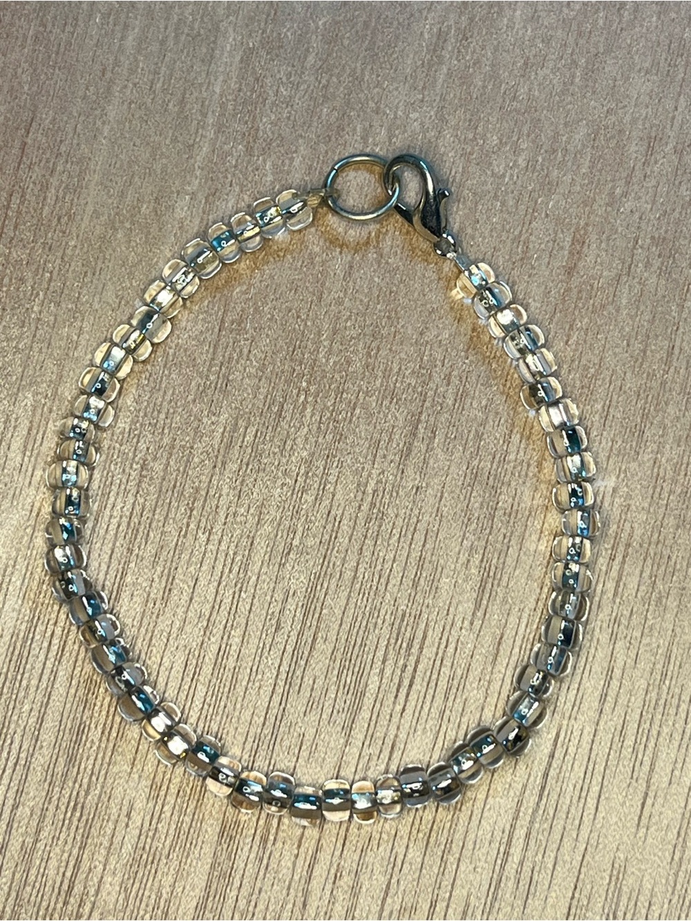 Clear Beaded Bracelet - Unbranded